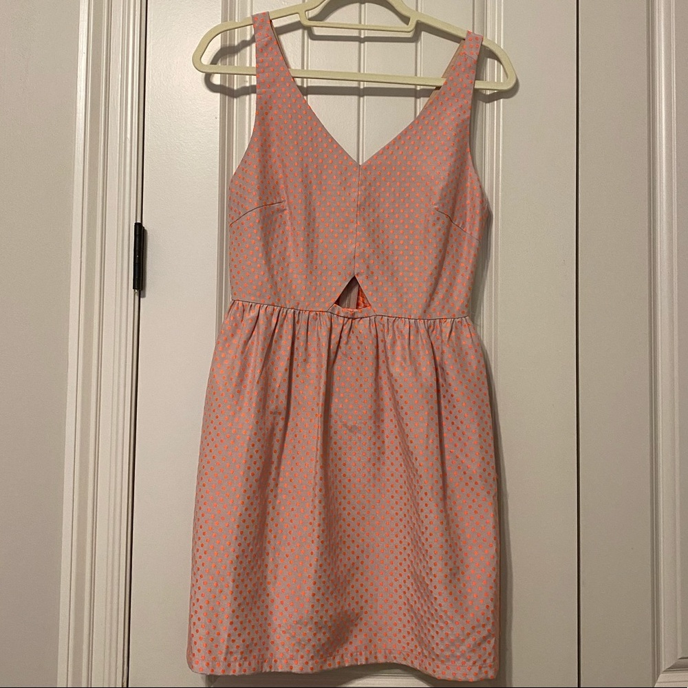 Cut Out Polkadot Dress